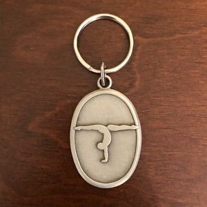 Olympics Atlanta 1996 Genuine Pewter Gymnastics Key Chain by Fort New